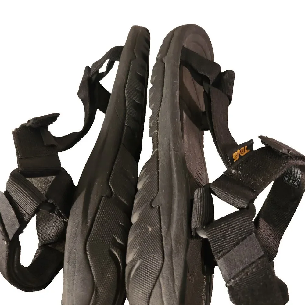 Teva Mens Sandals Size 14 Black Adjustable Strap 1019234 Slip On Outdoor Shoes